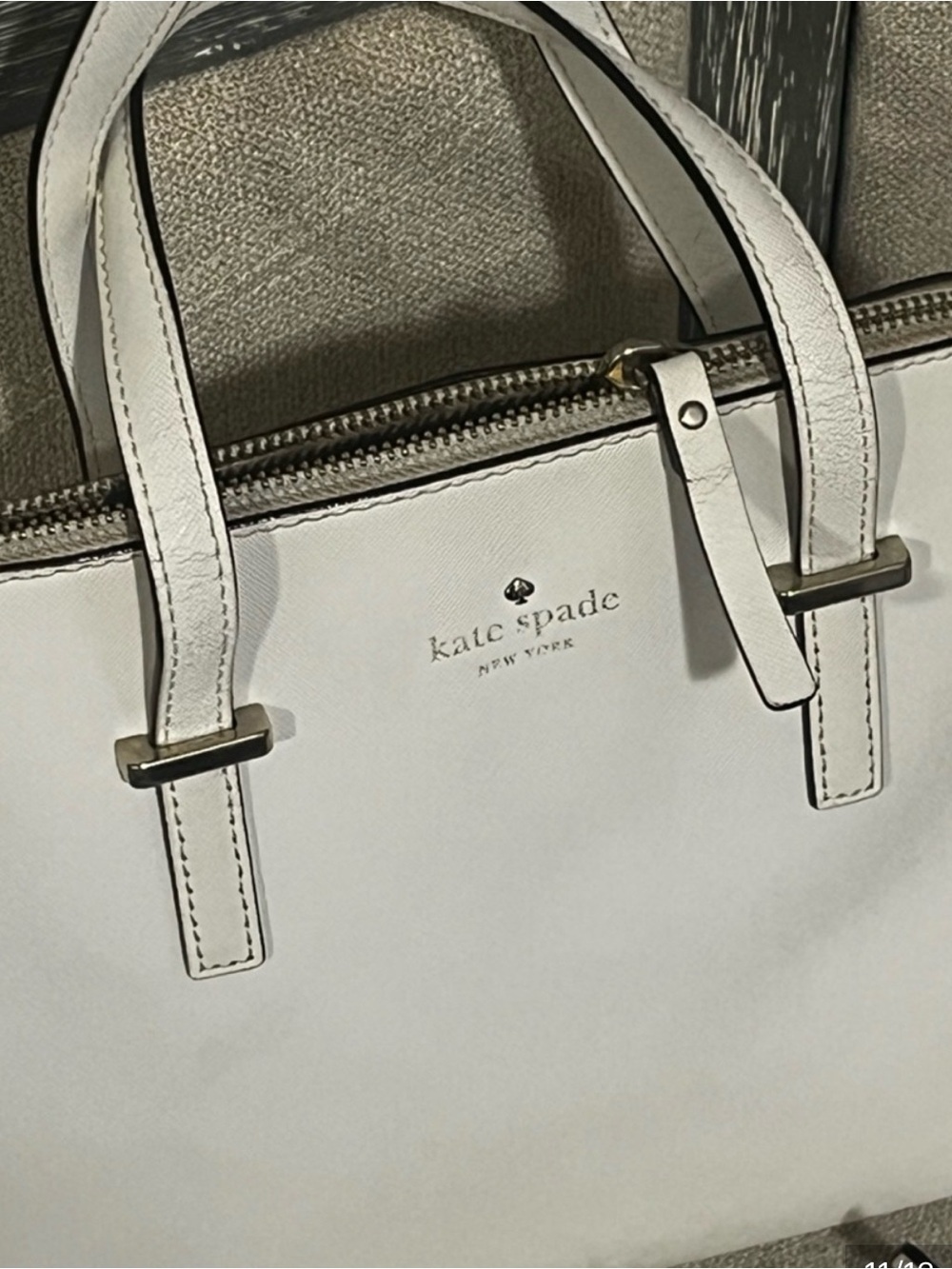 kate spade New York Cedar Street Maize Leather Satchel w Crossbody - Picture 8 of 8